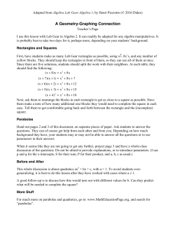 Geometry-Graphing Connection