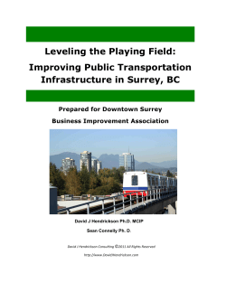 Leveling the Playing Field: Improving Public Transportation