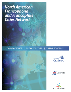 North American Francophone and Francophile