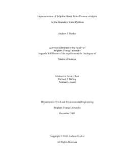 Implementation of B-Spline Based Finite Element Analysis