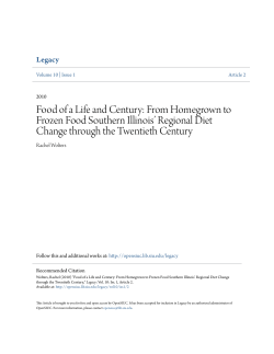 Food of a Life and Century: From Homegrown to Frozen