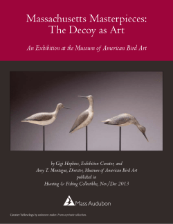 Massachusetts Masterpieces: The Decoy as Art