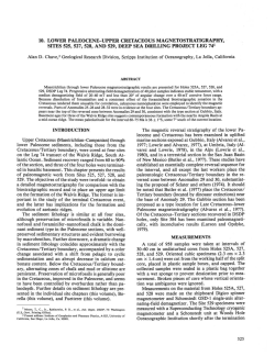 10. Lower Paleocene-Upper Cretaceous Magnetostratigraphy, Sites