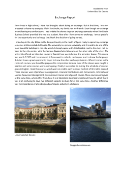 Universidad de Deusto, fall 16