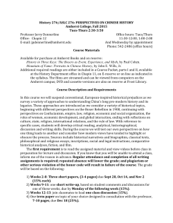 Syllabus - Amherst College