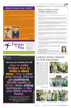 Fitting In Fitness On Your Cottage Weekend Trip