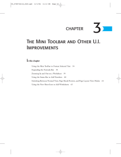 The Mini Toolbar and Other UI Improvements