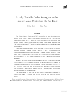 Locally Testable Codes Analogues to the Unique Games Conjecture