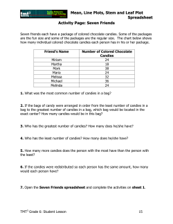 Mean, Line Plots, Stem and Leaf Plot Spreadsheet Activity Page
