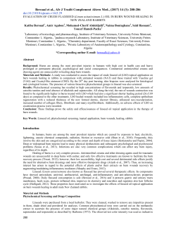 Beroual et al., Afr J Tradit Complement Altern Med., (2017) 14 (3