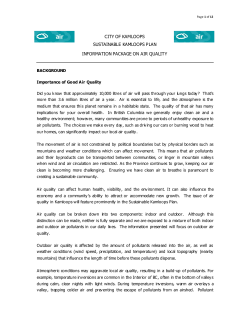 Information Package on Air Quality
