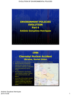 1986 Chernobyl Nuclear Accident