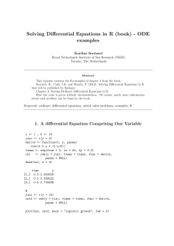 Solving Differential Equations in R (book)