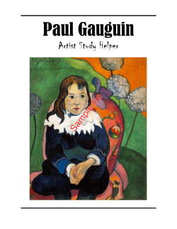 Artist study helper Paul Gauguin