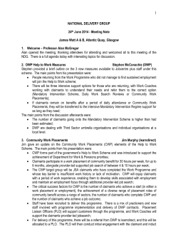 1 NATIONAL DELIVERY GROUP 24th June 2014