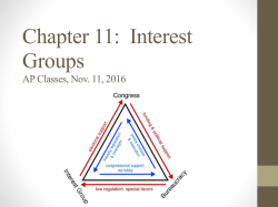 Chapter 11 Interest Group slides 2016 - McGill