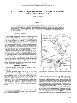 32. Late Cretaceous Dinoflagellate Cysts from the Southern