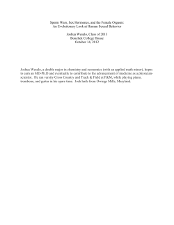 Sperm Wars, Sex Hormones, and the Female Orgasm