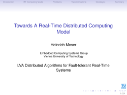 Towards A Real-Time Distributed Computing Model
