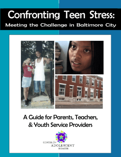 Confronting Teen Stress: