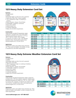 12/3 Heavy Duty Extension Cord Set