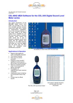 CEL-6842 dB24 Software for the CEL
