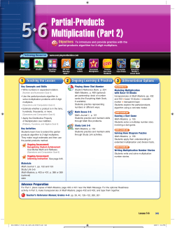 Partial-Products Multiplication (Part 2)