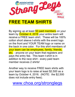 FREE TEAM SHIRTS - Children`s Healthcare of Atlanta