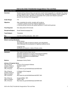 Hail to the Chief: Presidential Inaugurations Then and Now
