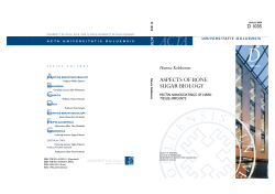Aspects of bone sugar biology Pectin nanocoatings of hard tissue