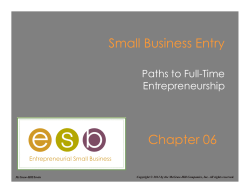 Chapter 06 Small Business Entry