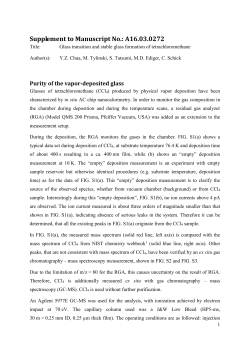 Supplement to Manuscript No.: A16.03.0272