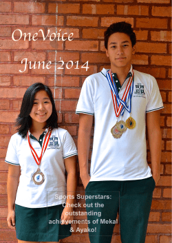 One Voice Newspaper June (Issue 5) FINAL