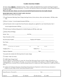 name change packet - Washington Elementary School District