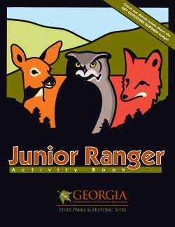 Junior Ranger Activity Books