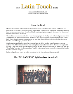 The Band - Luis Salinas` Sacramento Latin Touch