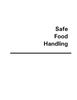 Chapter 3 Safe Food Handling