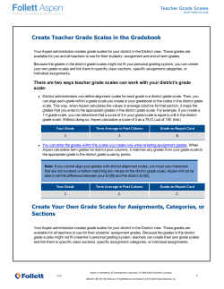 IMS Teacher Grade Scales