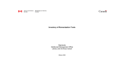 Inventory of Romanization Tools - Biblioth&egrave;que et Archives Canada