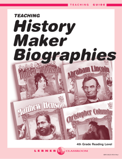 Teaching History Maker Biographies