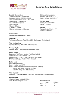 Common Pool Calculations