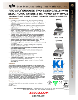 Star CG14E Pro-Max - Sandwich Panini Grill Press - Pro