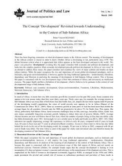 The Concept `Development` Revisited towards Understanding: in the