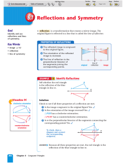 5.7 Reflections and Symmetry