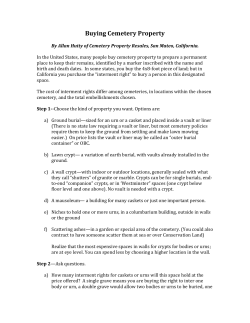 Buying Cemetery Property