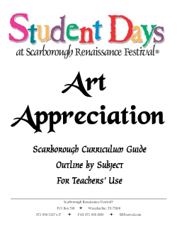 Art Appreciation Teachers - Scarborough Renaissance Festival