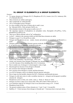 10. group 15 elements (va group elements)