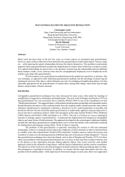 Map Generalization by Skeleton Retraction