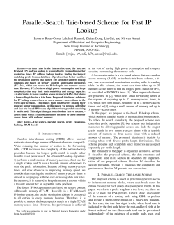 Parallel-Search Trie-based Scheme for Fast IP Lookup