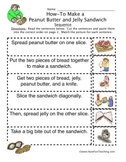 How-To Make a Peanut Butter and Jelly Sandwich Spread peanut